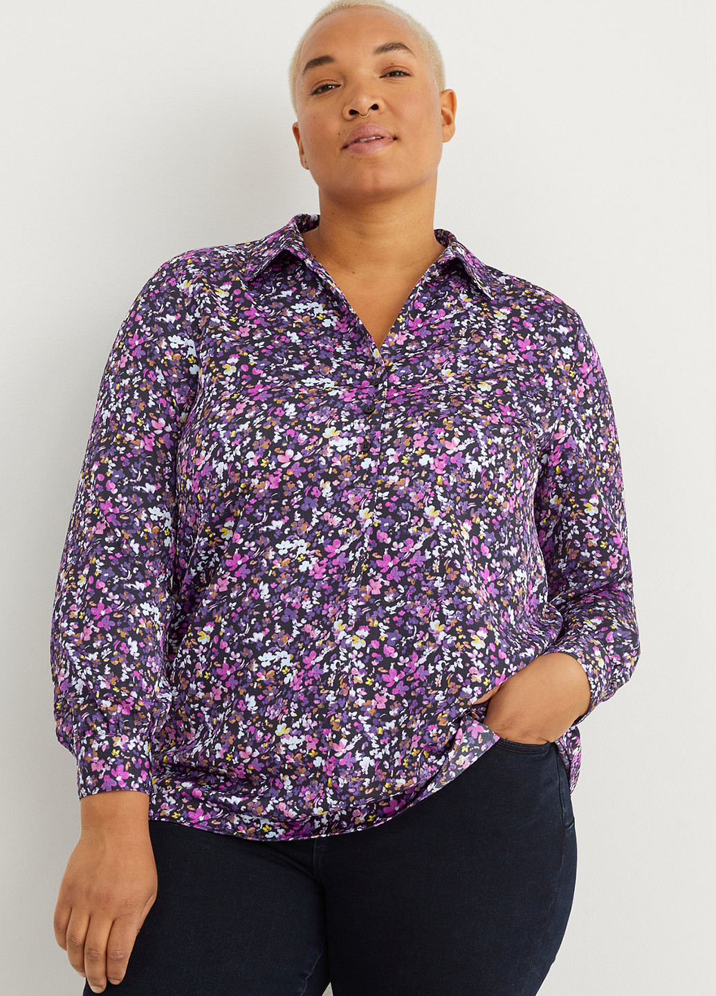 Фіолетова блуза C&A