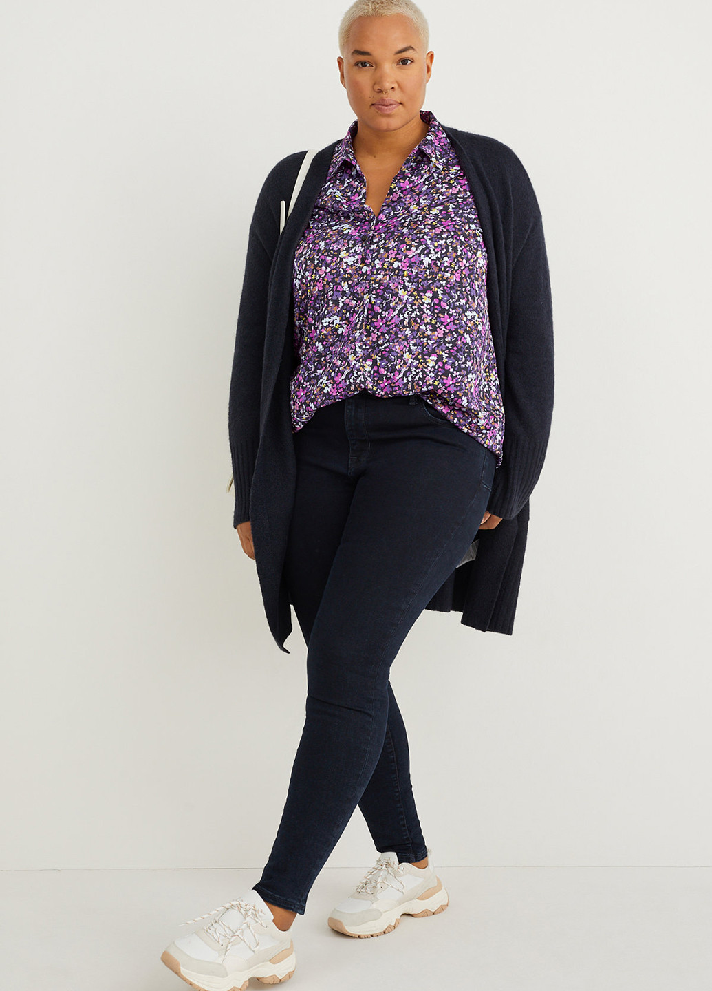 Фіолетова блуза C&A