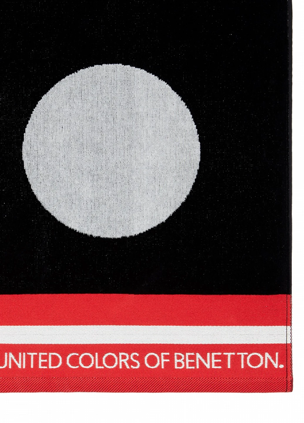 Полотенце, 99x170 см United Colors of Benetton горошек черный