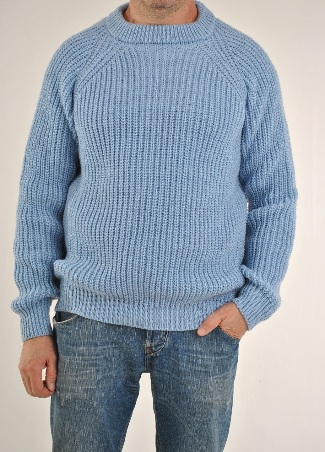 Блакитний зимовий зимовий светр Berta Lucci