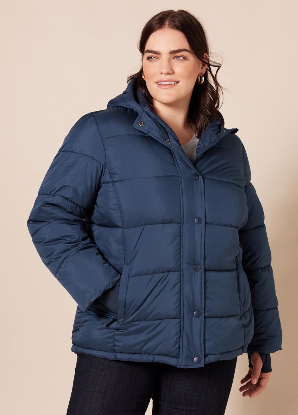 Темно-синяя зимняя куртка Amazon Essentials