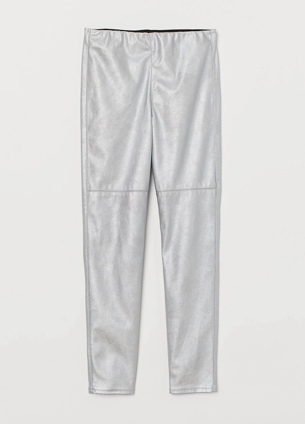 Серебряные демисезонные леггинсы H&M