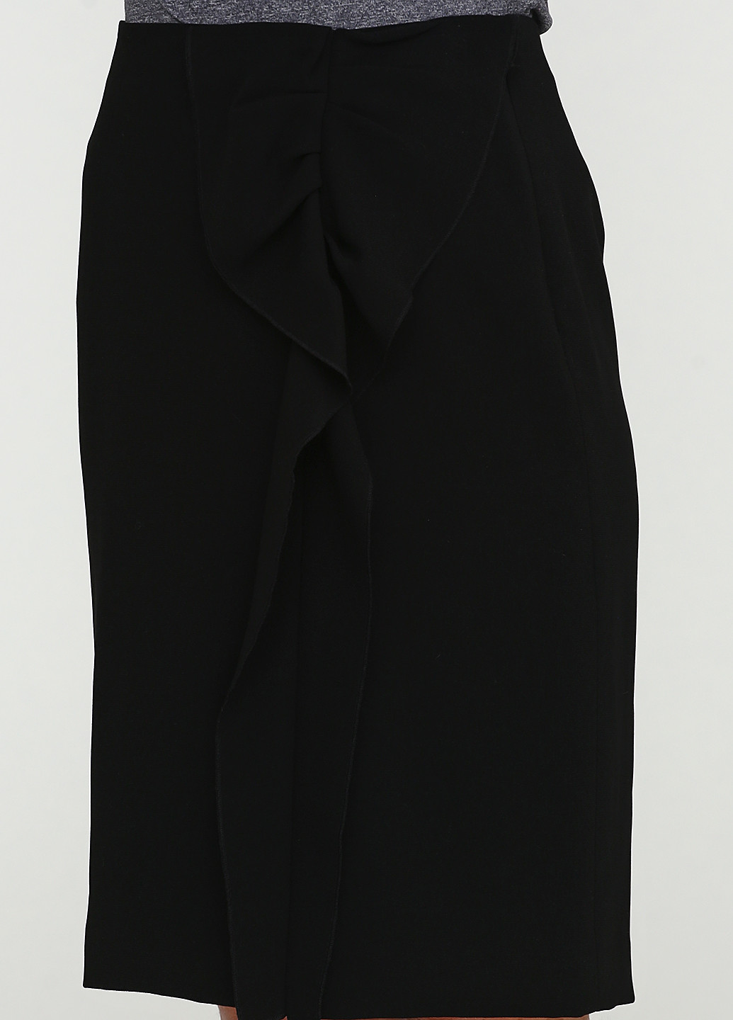 Черная кэжуал однотонная юбка Pedro Del Hierro