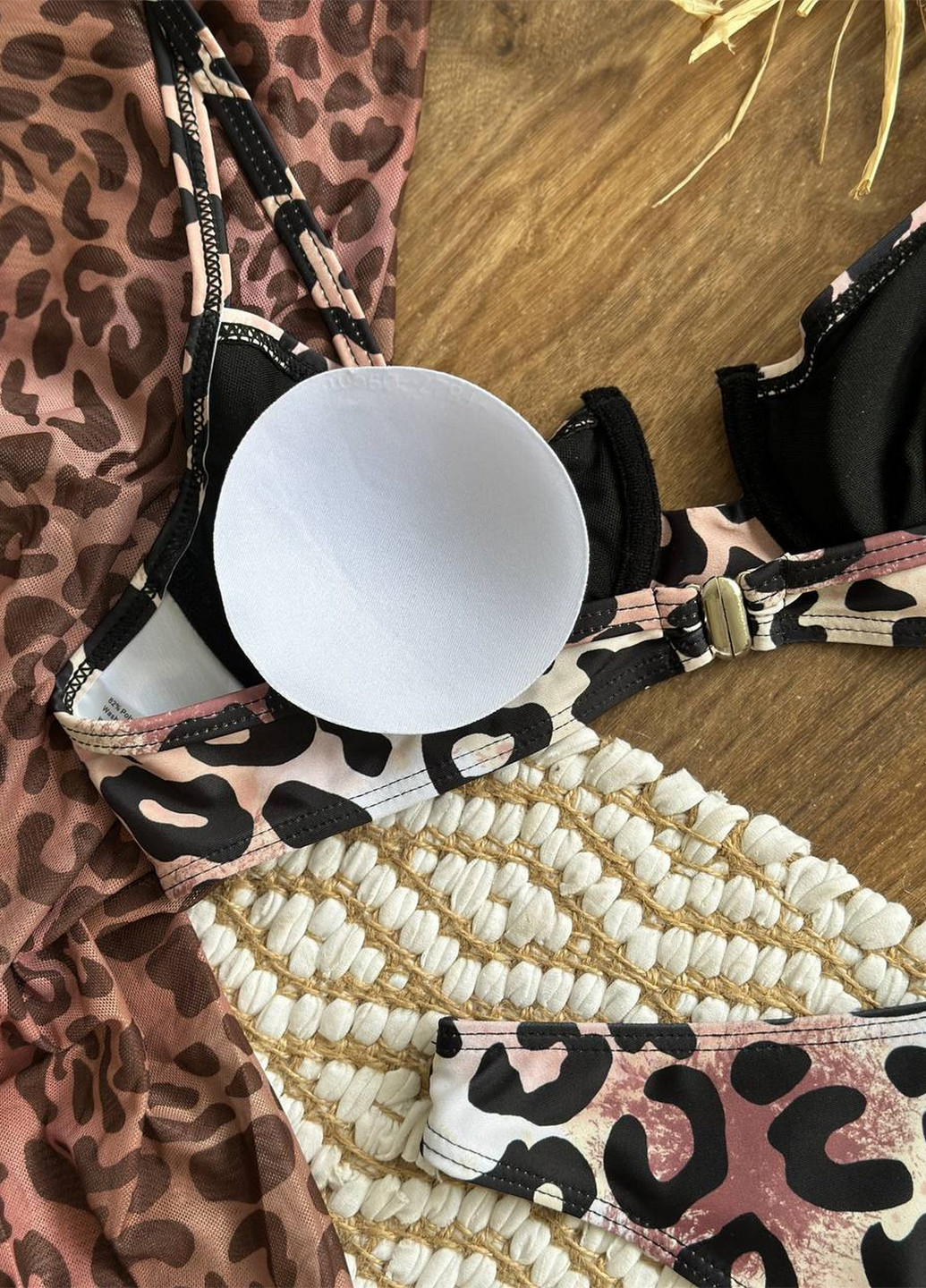 Комбінований літній пляжний комплект жіночий (купальник, спідниця) роздільний NOVA VEGA