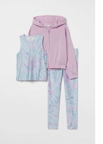 Спортивний костюм трійка 164 см 13-14 р Світло-бузковий H&M 10S021 (252297997)