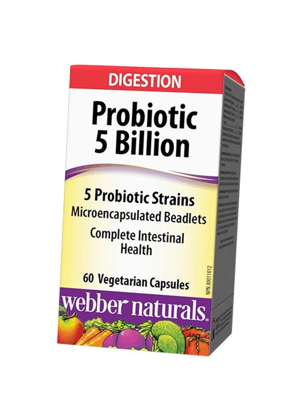Пробіотики Probiotic 5 Billion 60 капсул Webber Naturals (255407886)