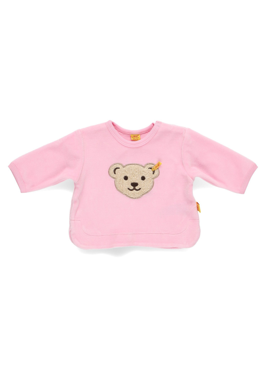 Розовый демисезонный кэжуал лонгслив Steiff однотонный