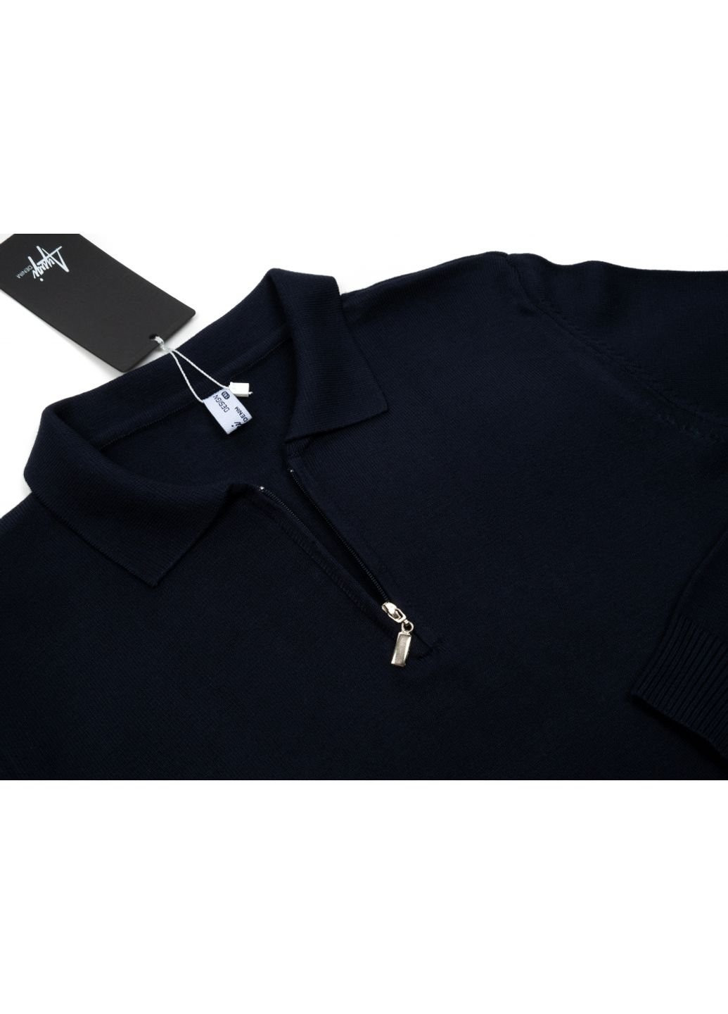 Кофта поло вязка (1004-134B-blue) A-yugi (251313335)