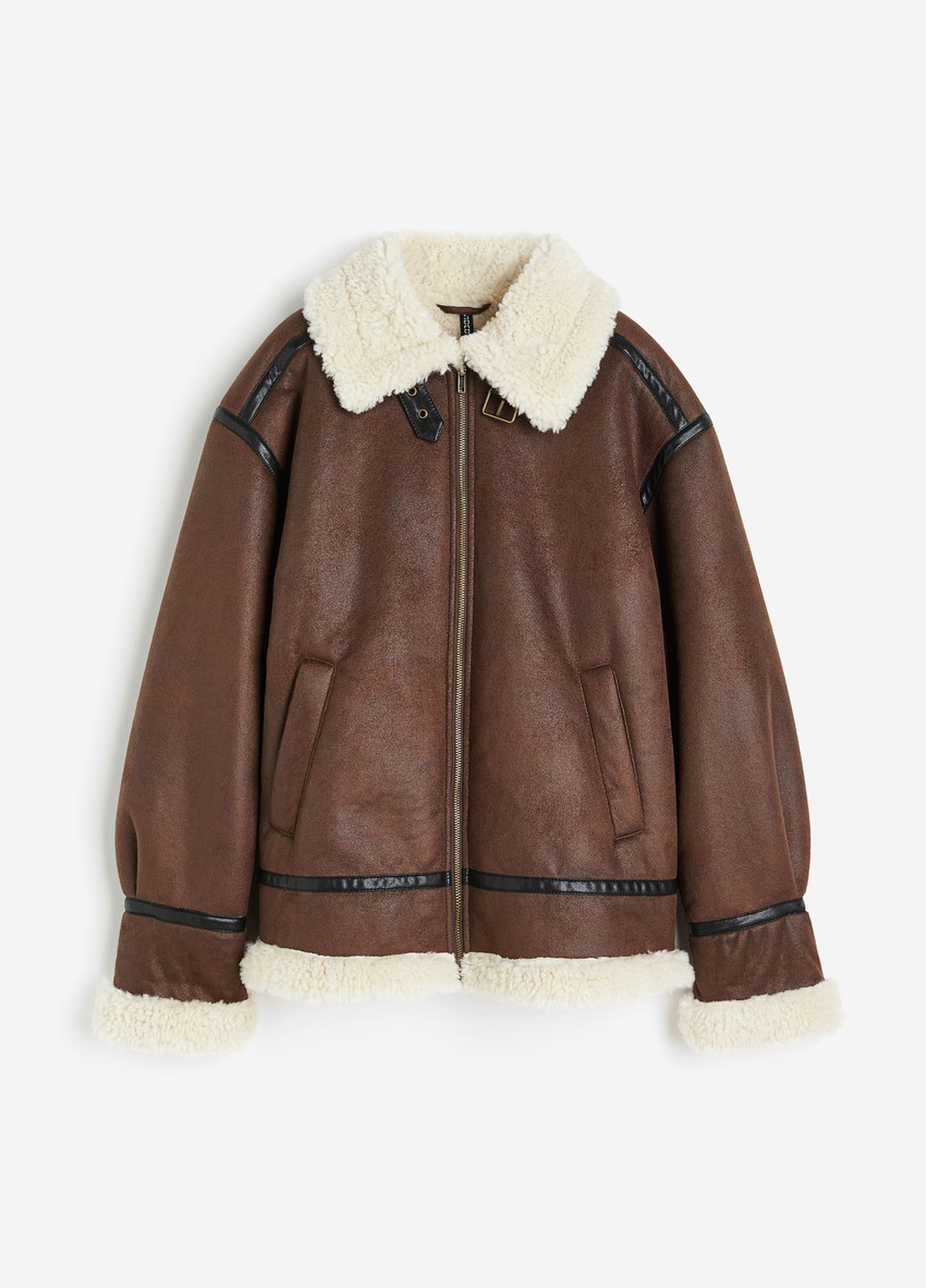 Коричнева демісезонна куртка H&M