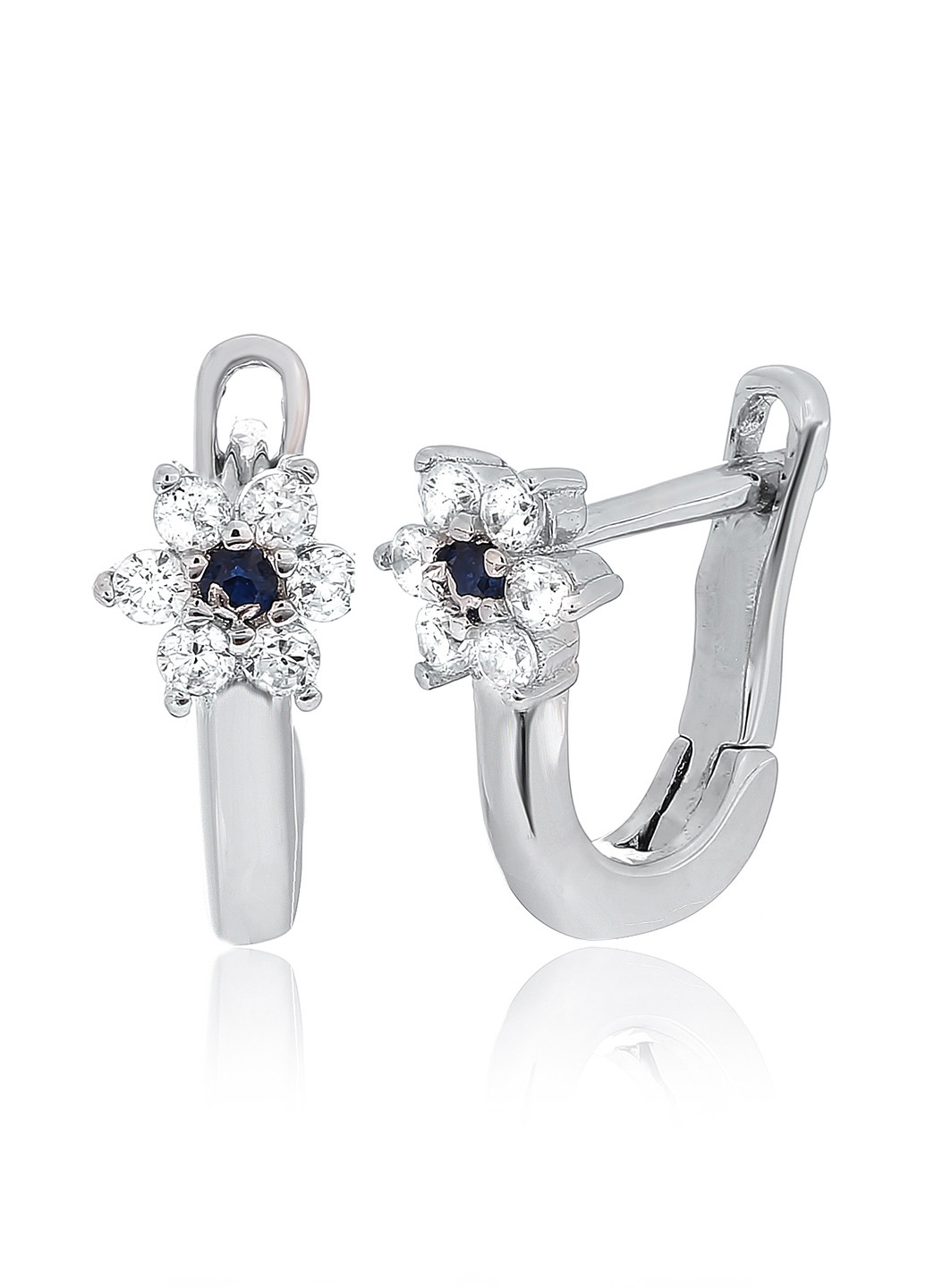 Серебряные серьги с фианитами с2фс/204 Silvex925 (201169005)