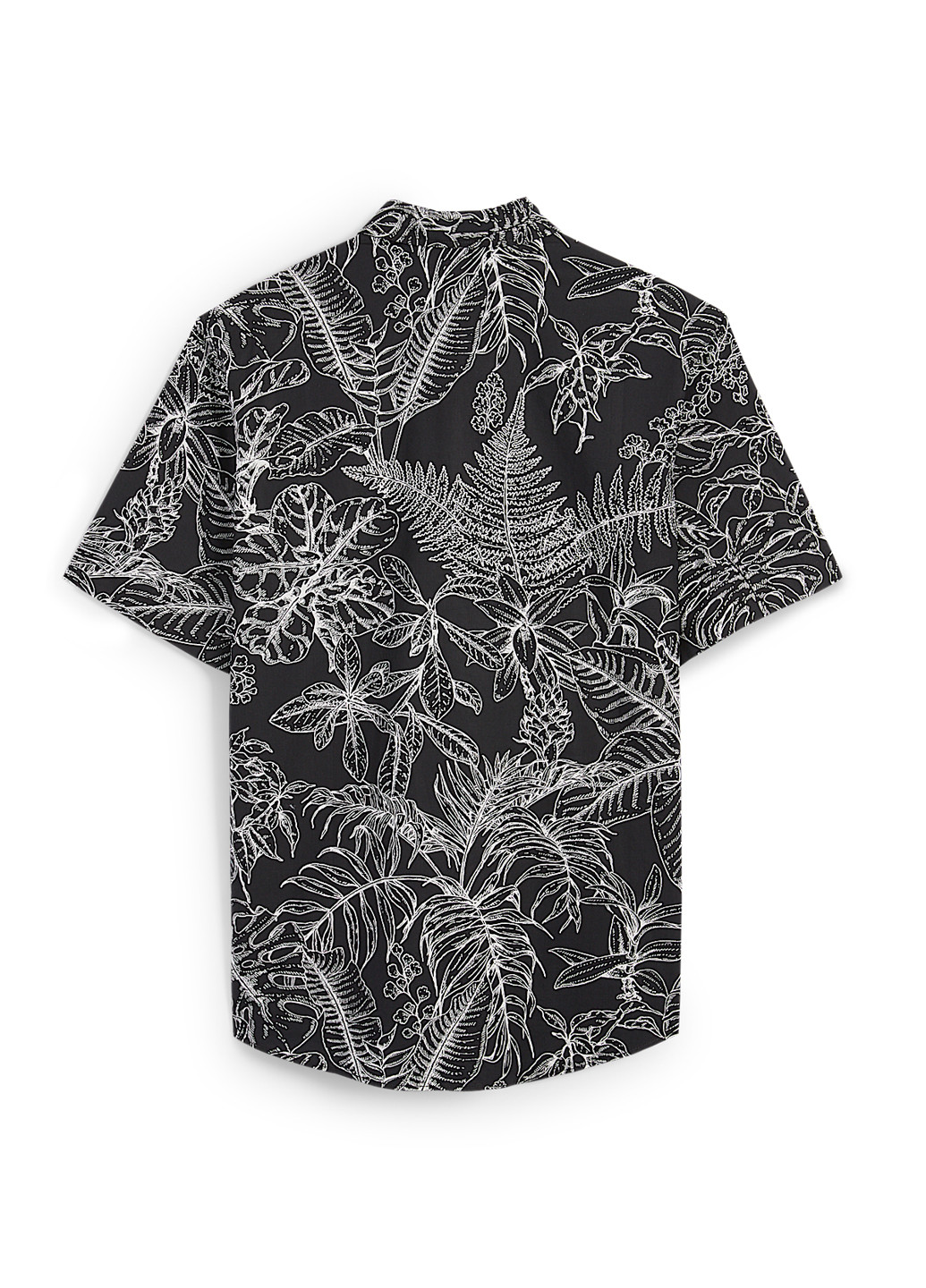 Черно-белая кэжуал рубашка с рисунком C&A