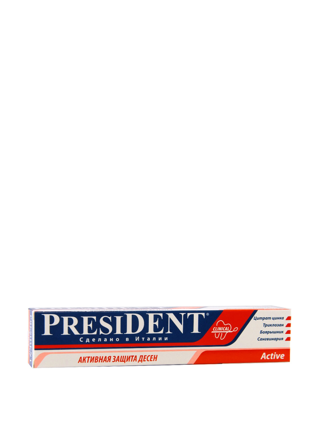Зубна паста Clinical Active, 75 мл President (89125827)