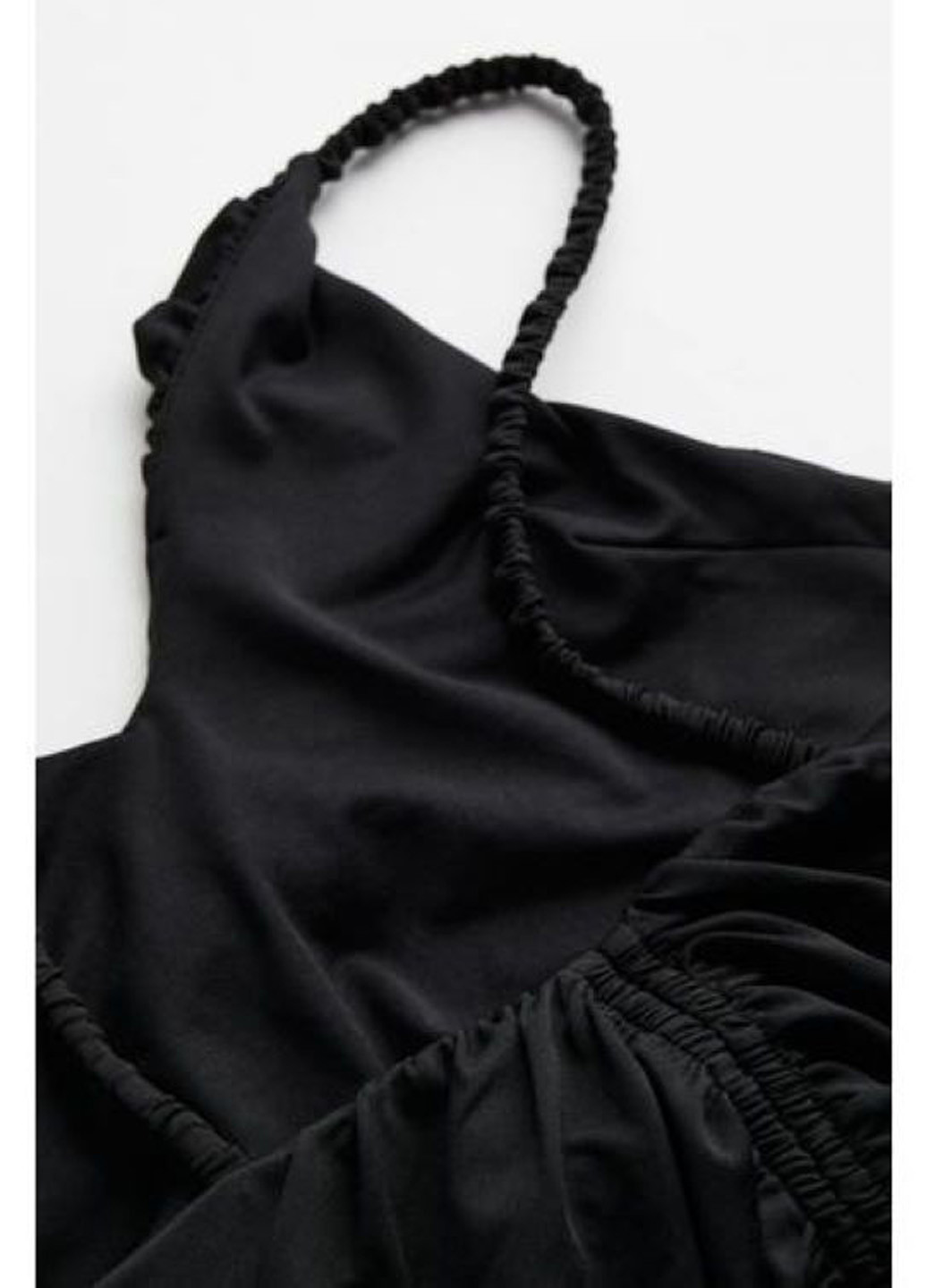 Чорна коктейльна, вечірня сукня з відкритою спиною H&M однотонна