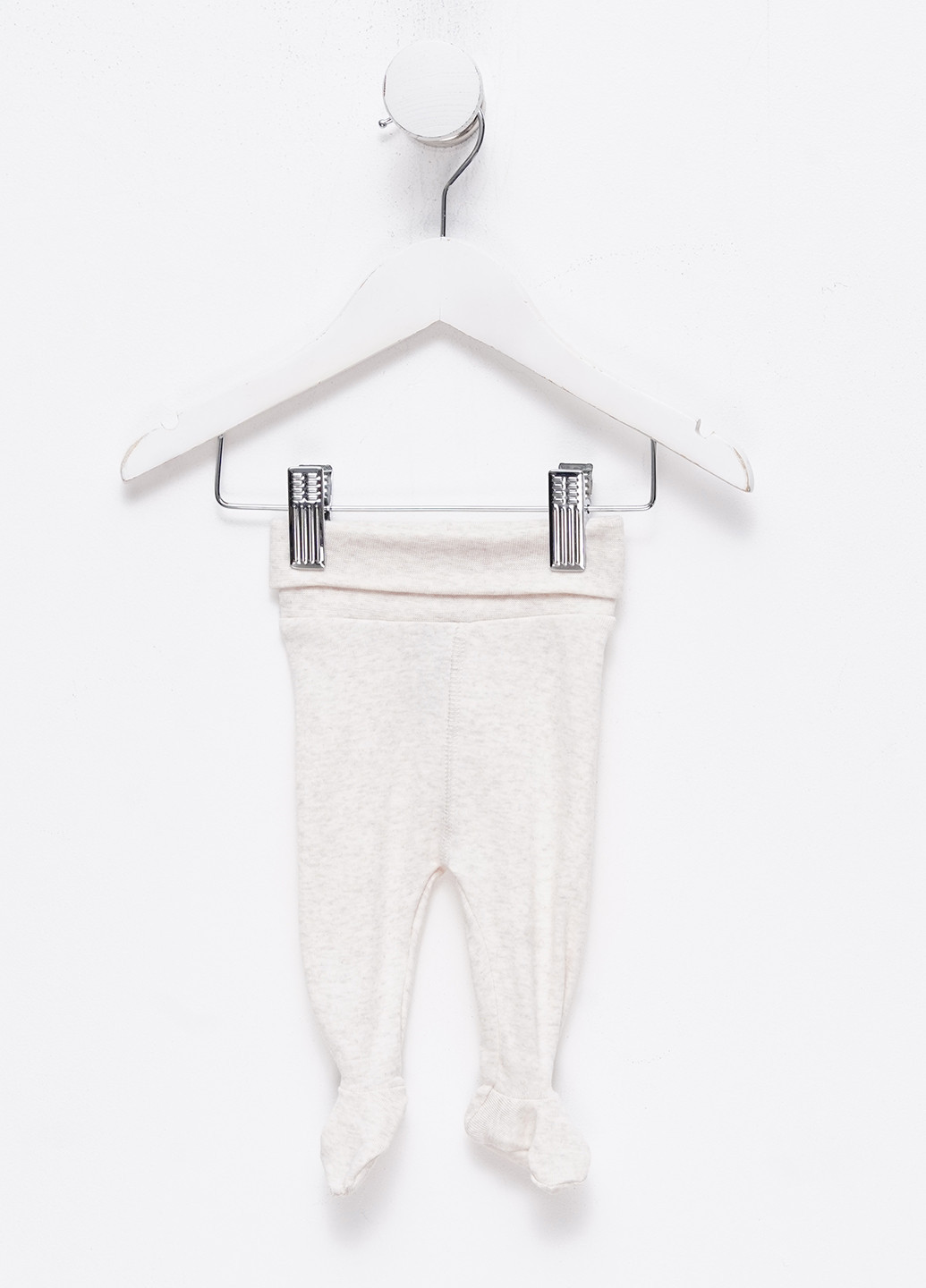 H&M ползунки меланж светло-бежевый повседневный хлопок производство - Индия