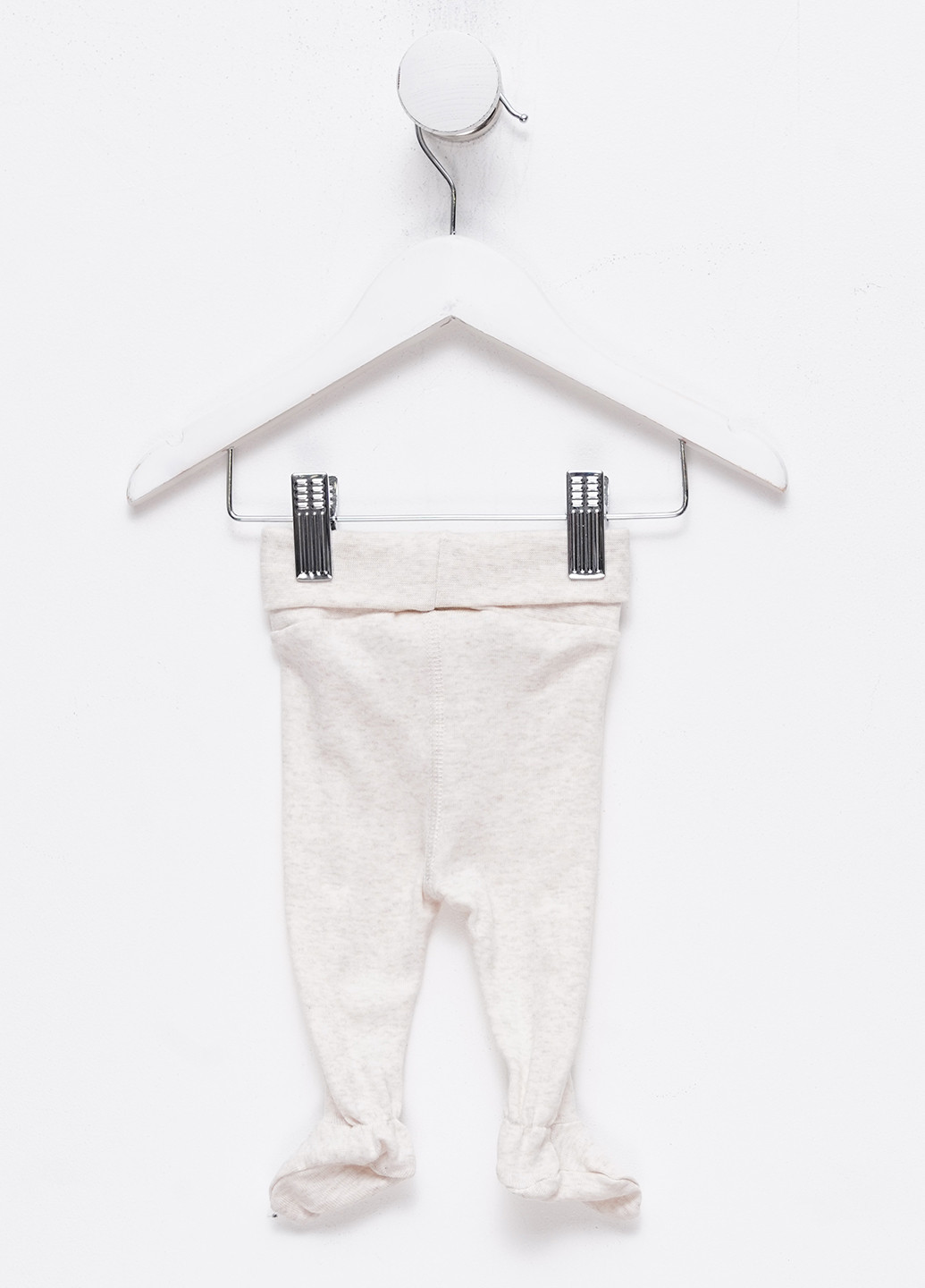 H&M ползунки меланж светло-бежевый повседневный хлопок производство - Индия