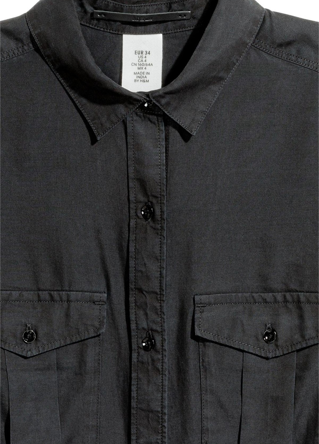 Черная рубашка H&M