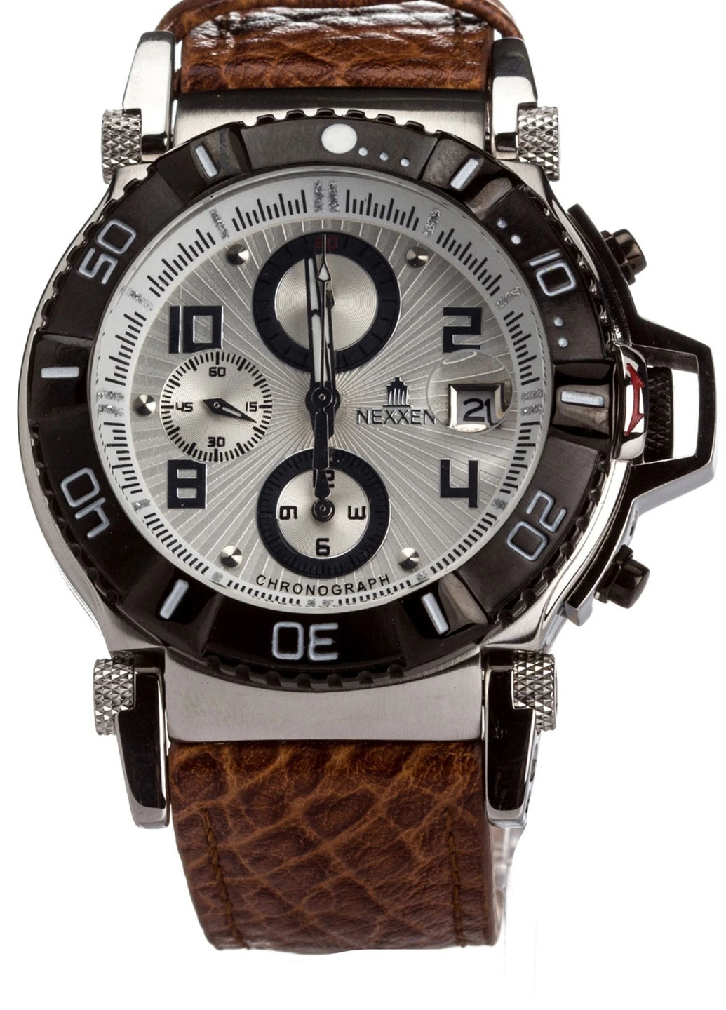 Наручний годинник Nexxen NE10902CHM PNP/BLK/SIL/BRN (232535233)