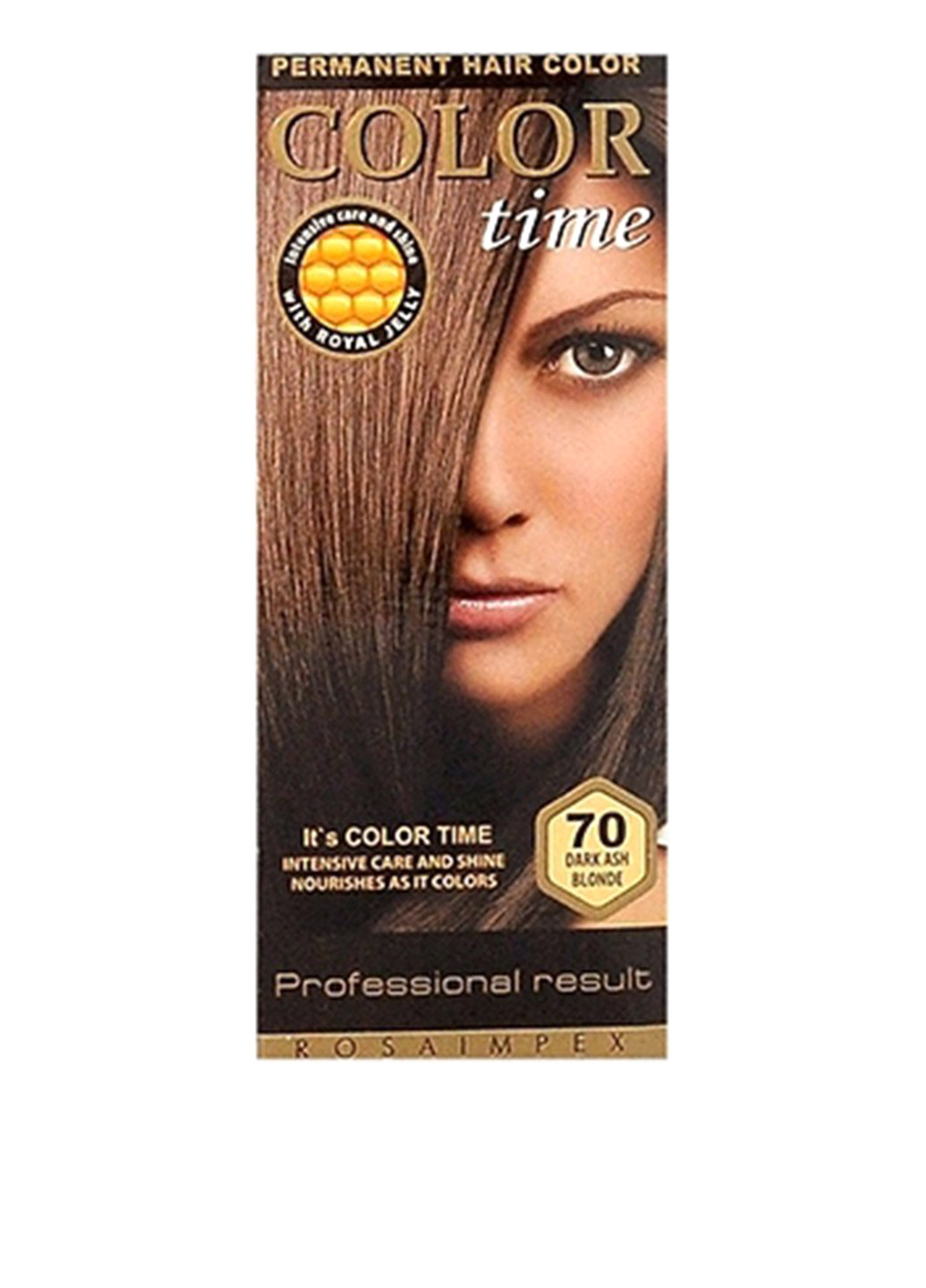 70, фарба для волосся стійка (темний попелясто-русявий), 100 мл Color Time (75099951)