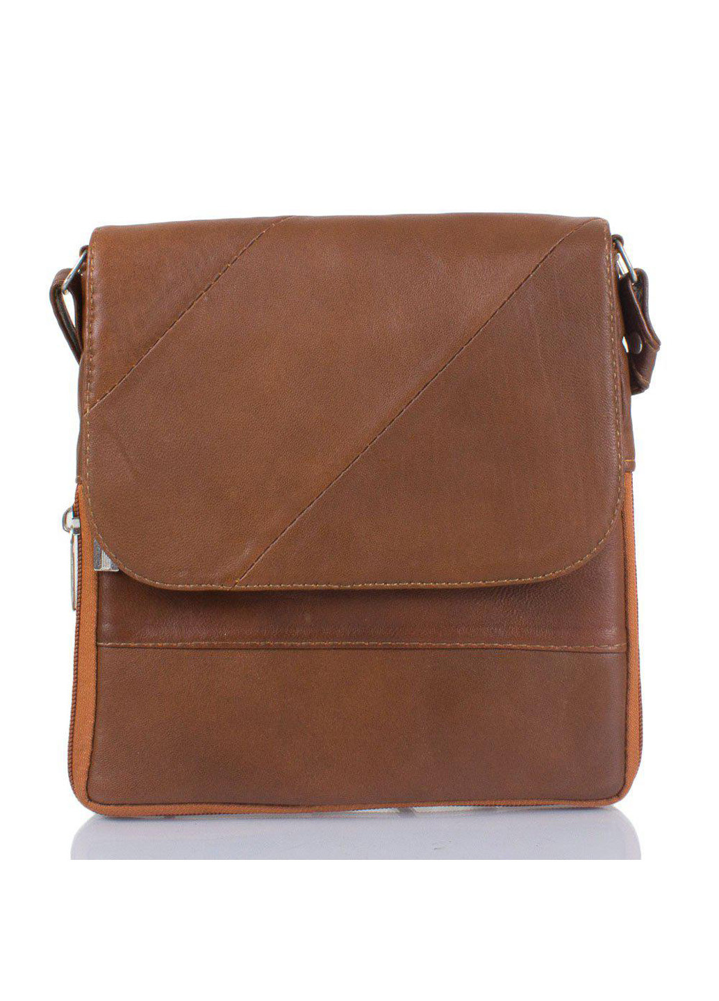 Жіноча шкіряна сумка-почтальонка 19,5х21х2 см TuNoNa (195547337)