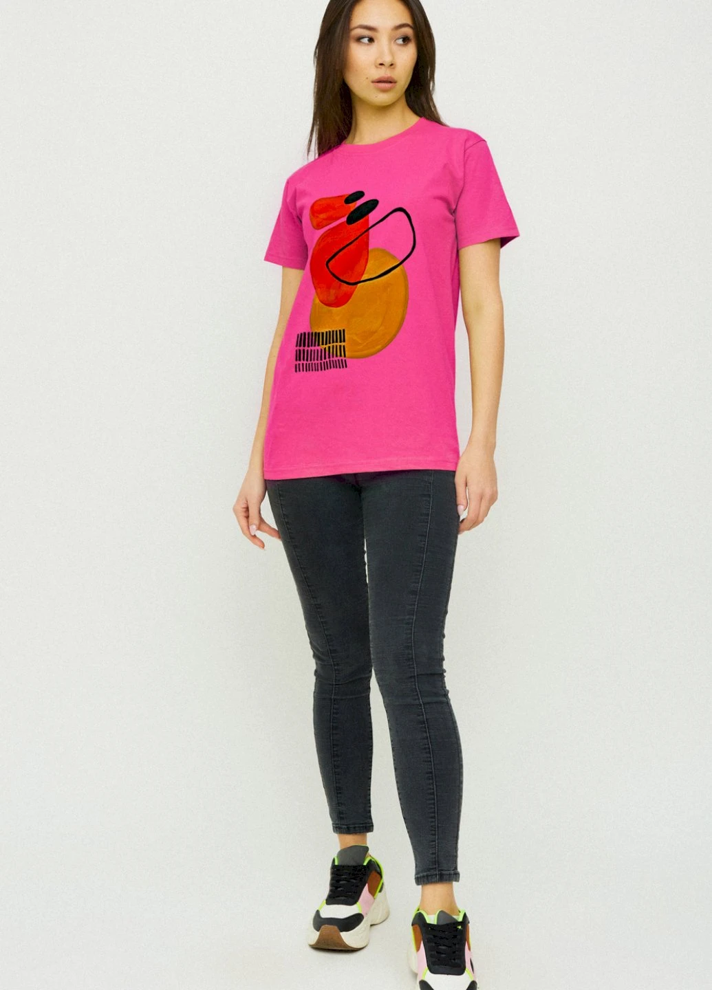 Футболка Boyfriend / air print / YAPPI - (237407581)