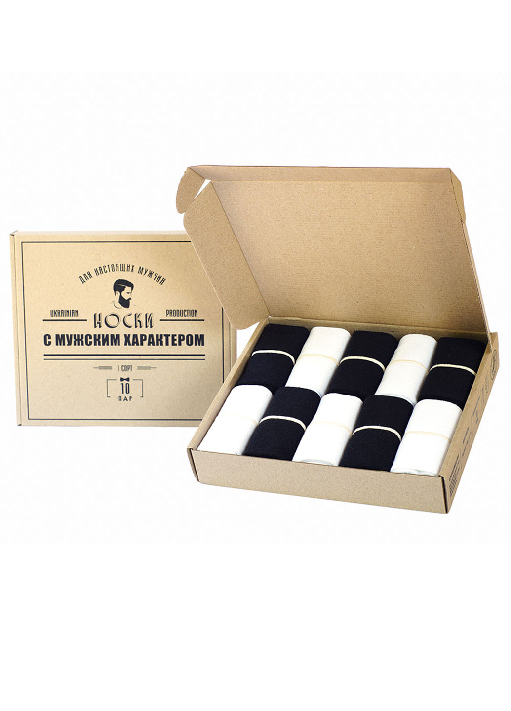 Комбинированные набор носков 10 пар Rovix однотонные (220174714)