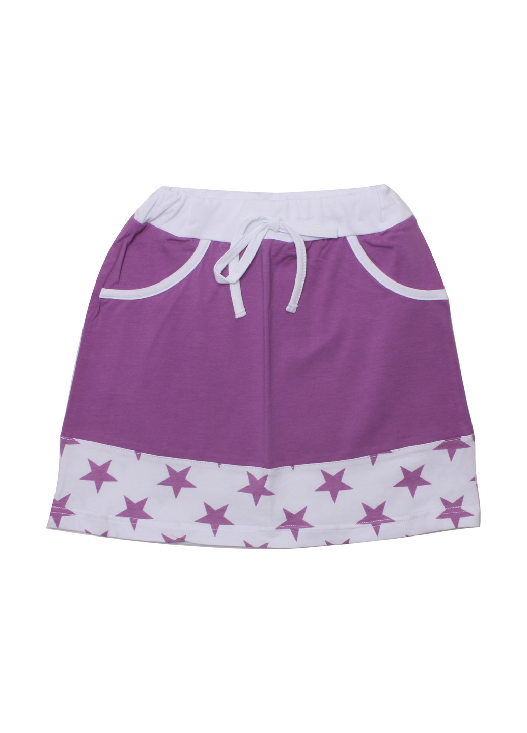 Фиолетовая кэжуал с звездным узором юбка Валери-Текс