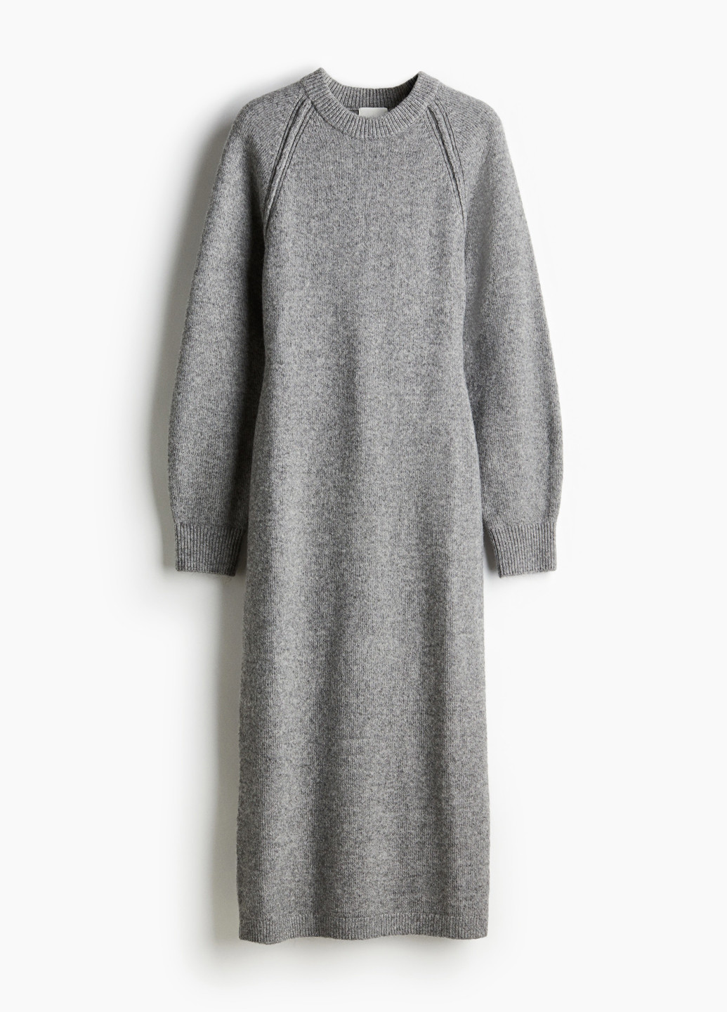 Сіра кежуал сукня сукня светр H&M меланжева