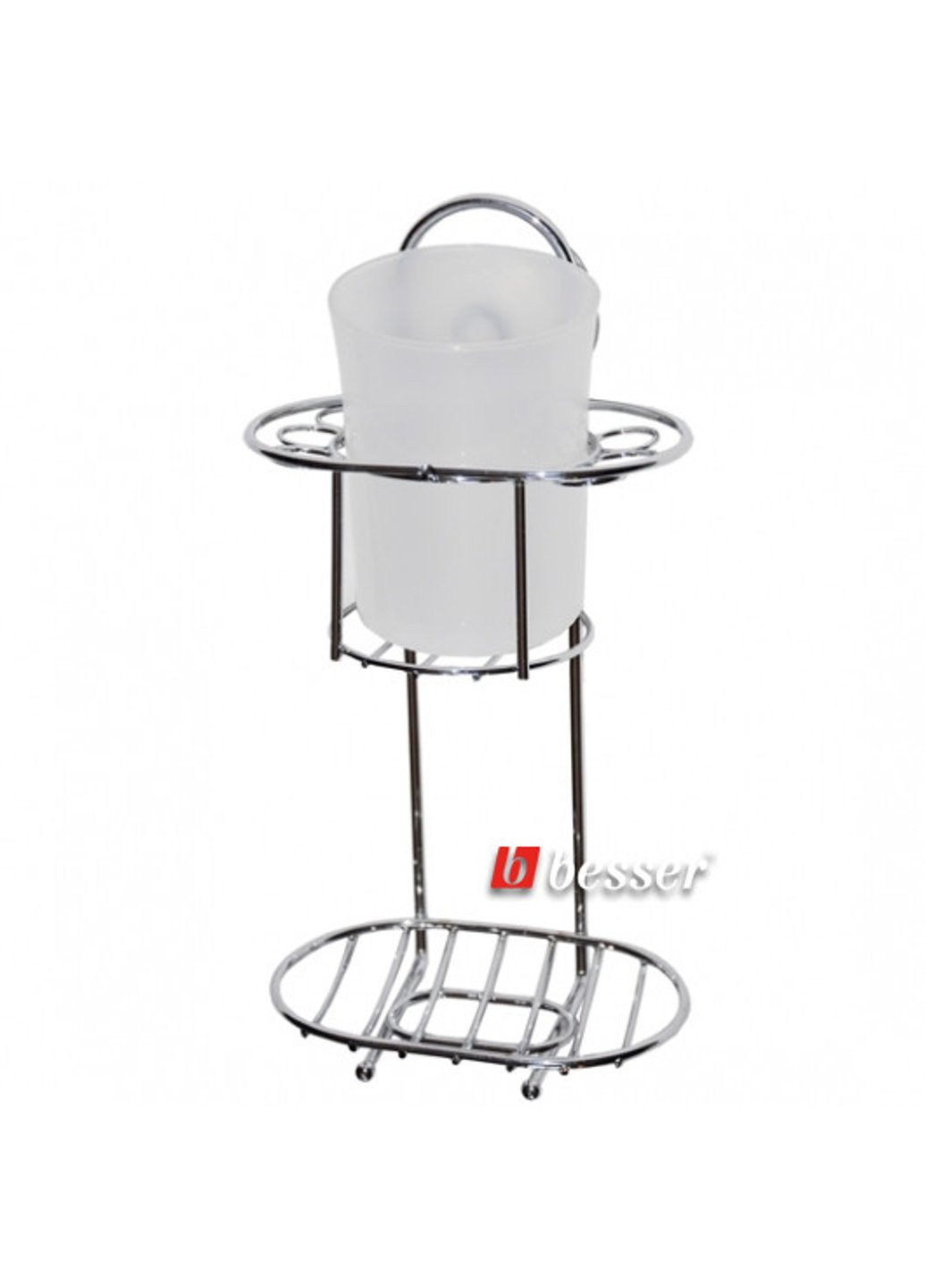 Склянка для зубних щіток з підставкою та мильницею 0126 Besser (254788476)