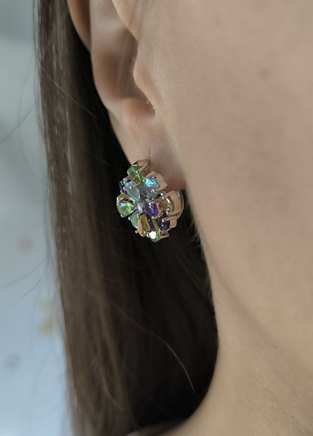 Сережки Silver Flame (354214465)