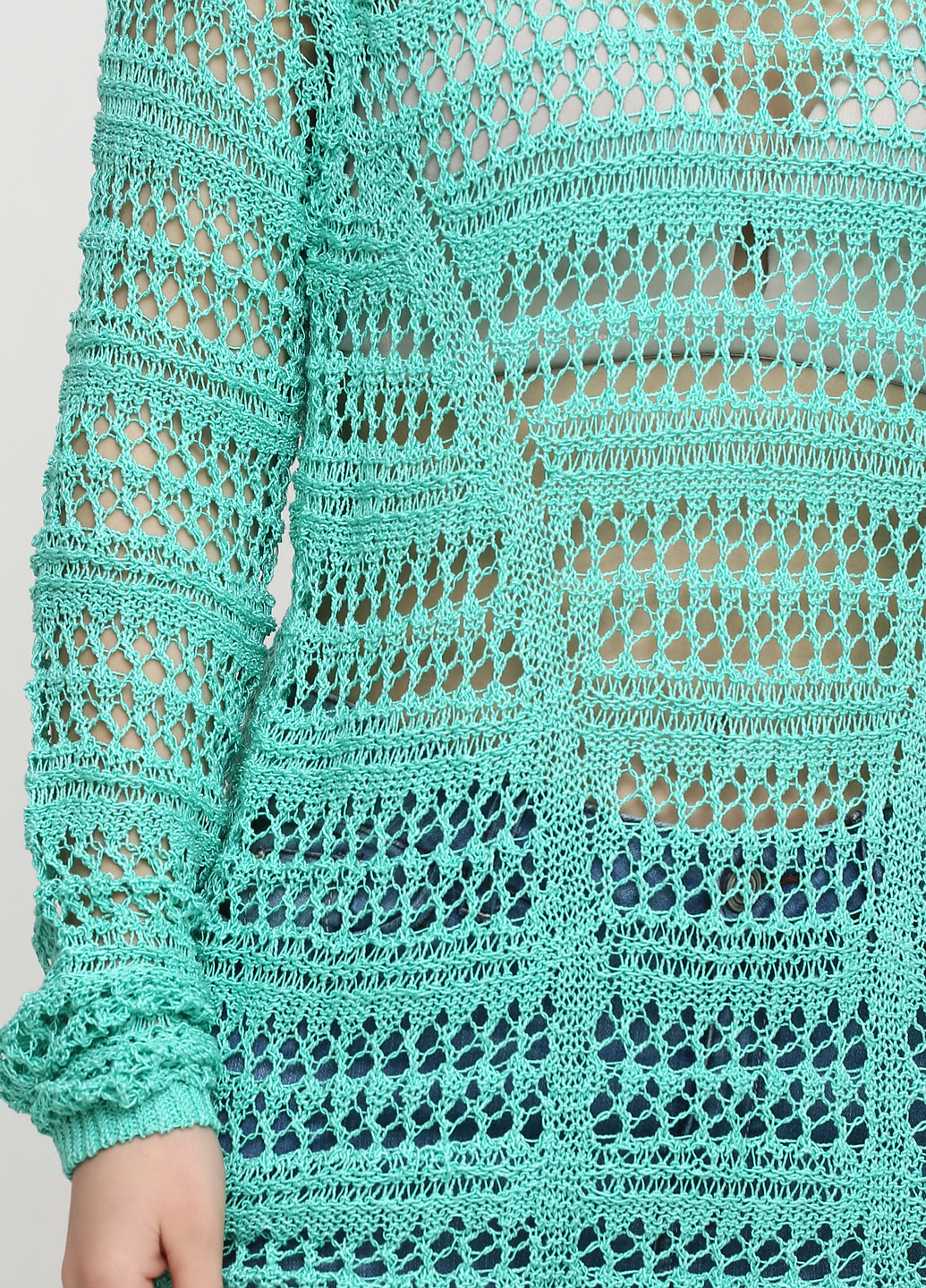 Зеленый летний пуловер джемпер Colours