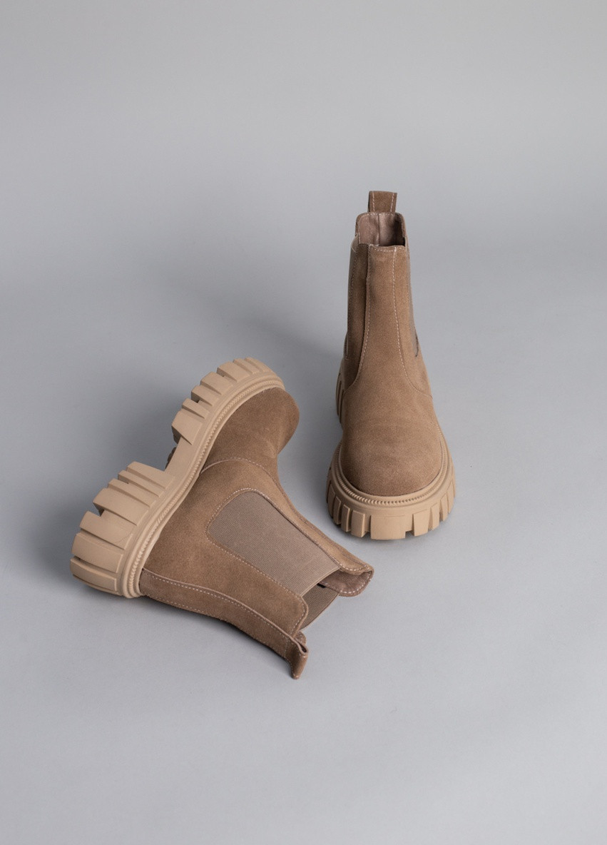 Осенние ботинки shoesband челси Brand без декора из натуральной замши