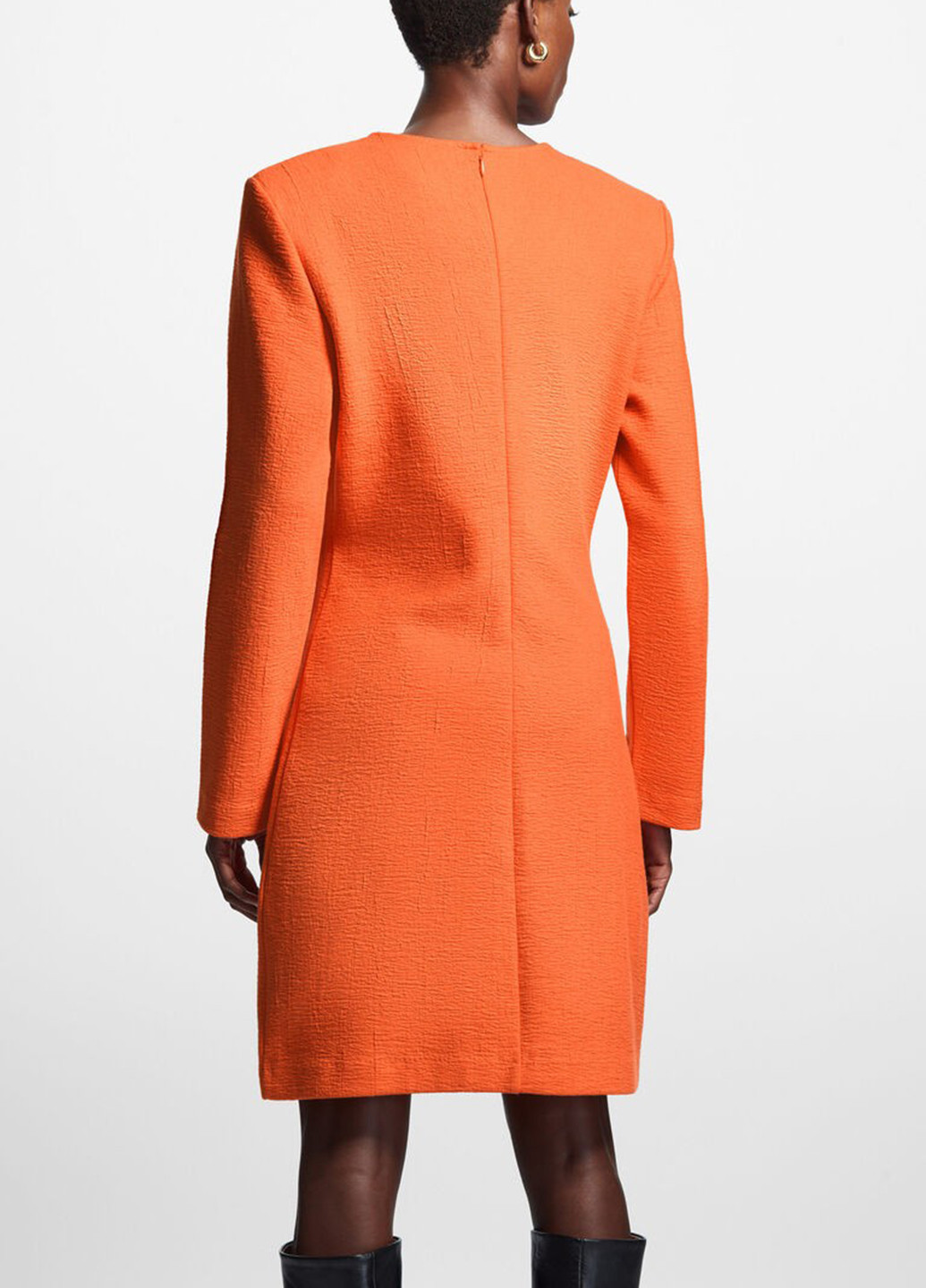 Оранжевое кэжуал платье а-силуэт Cos однотонное