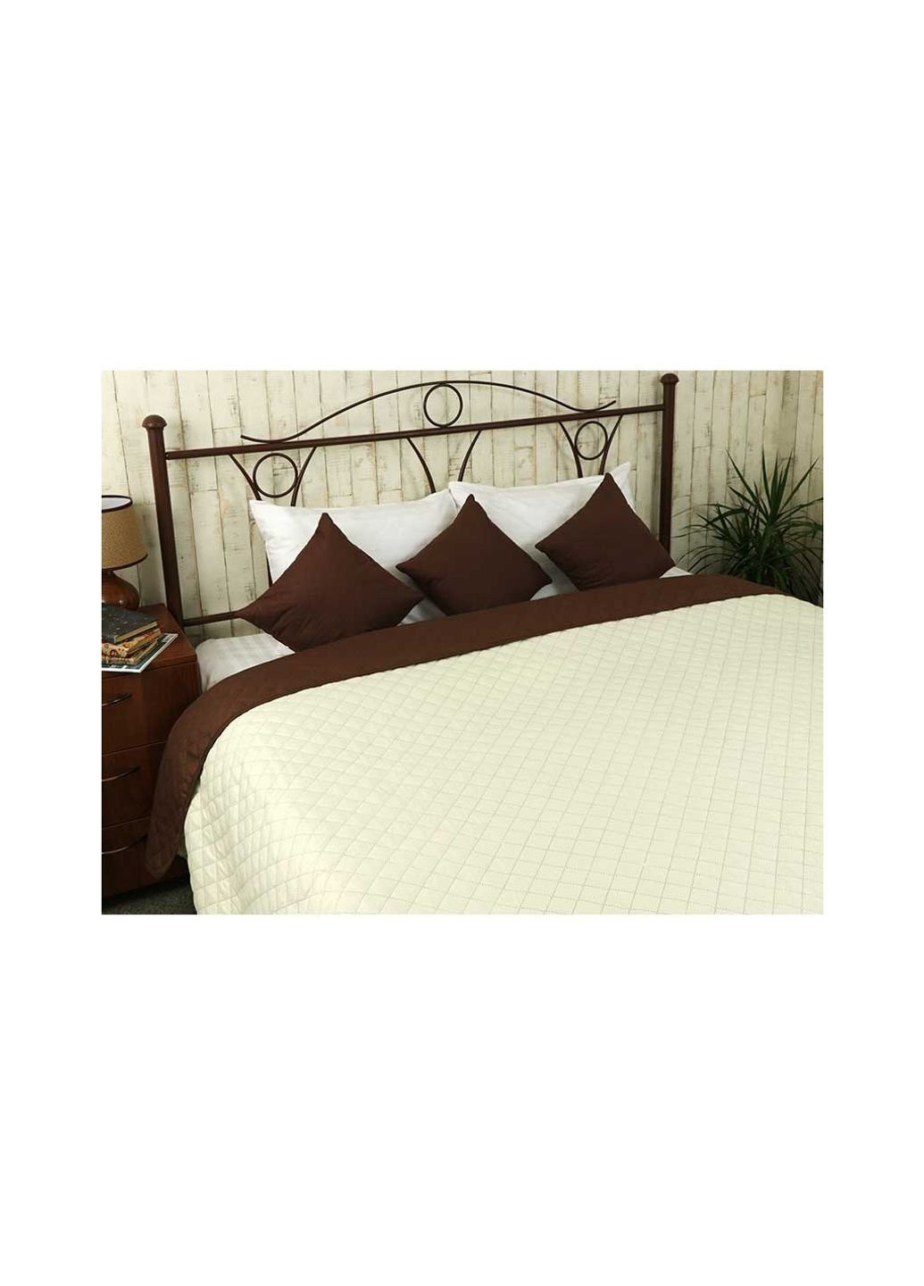 Покрывало Двустороннее Барселона шоколадно-молочное 150х212 см (360.52У_Барселона) Руно (254081168)