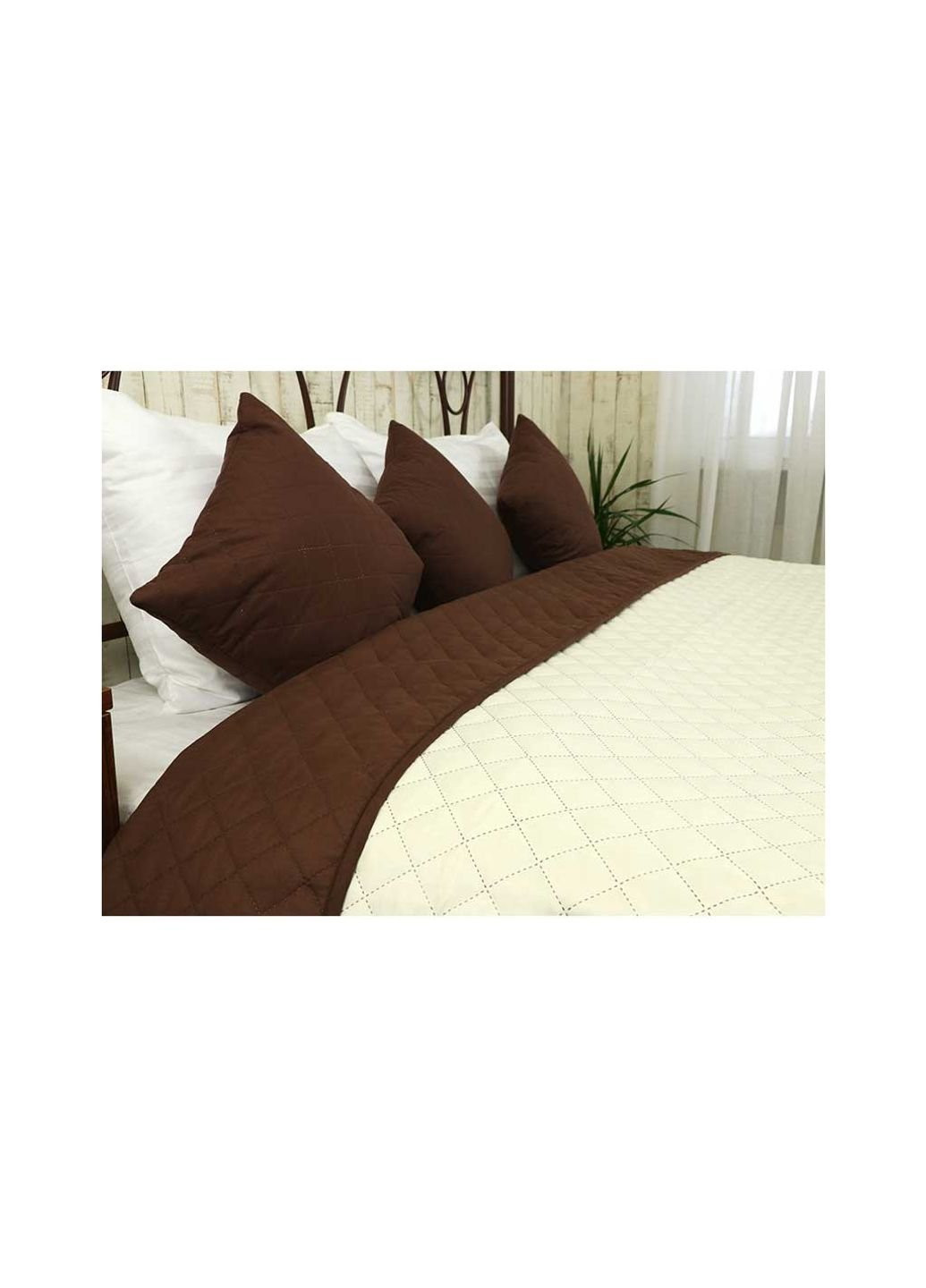 Покрывало Двустороннее Барселона шоколадно-молочное 150х212 см (360.52У_Барселона) Руно (254081168)