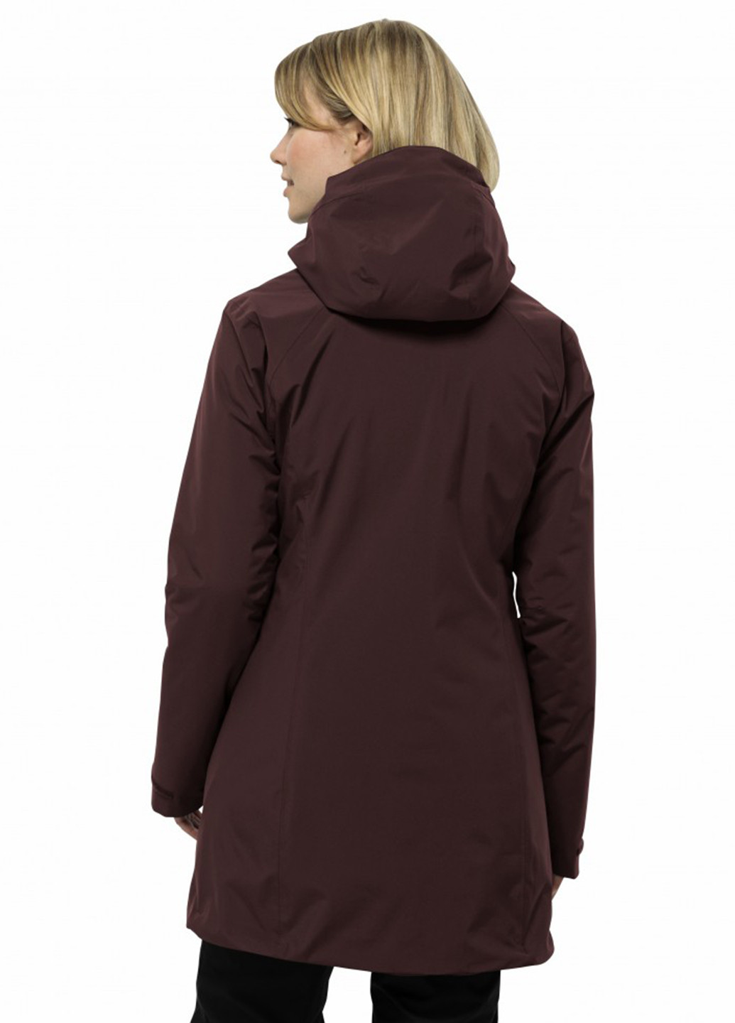 Темно-коричневая зимняя куртка Jack Wolfskin