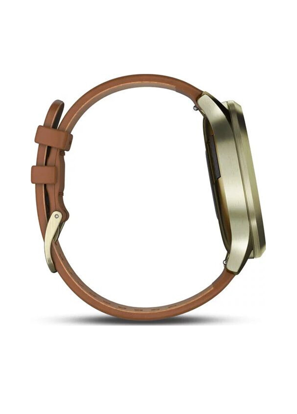 Смарт-годинник Garmin vivomove hr premium gold with light brown leather band (151426571)