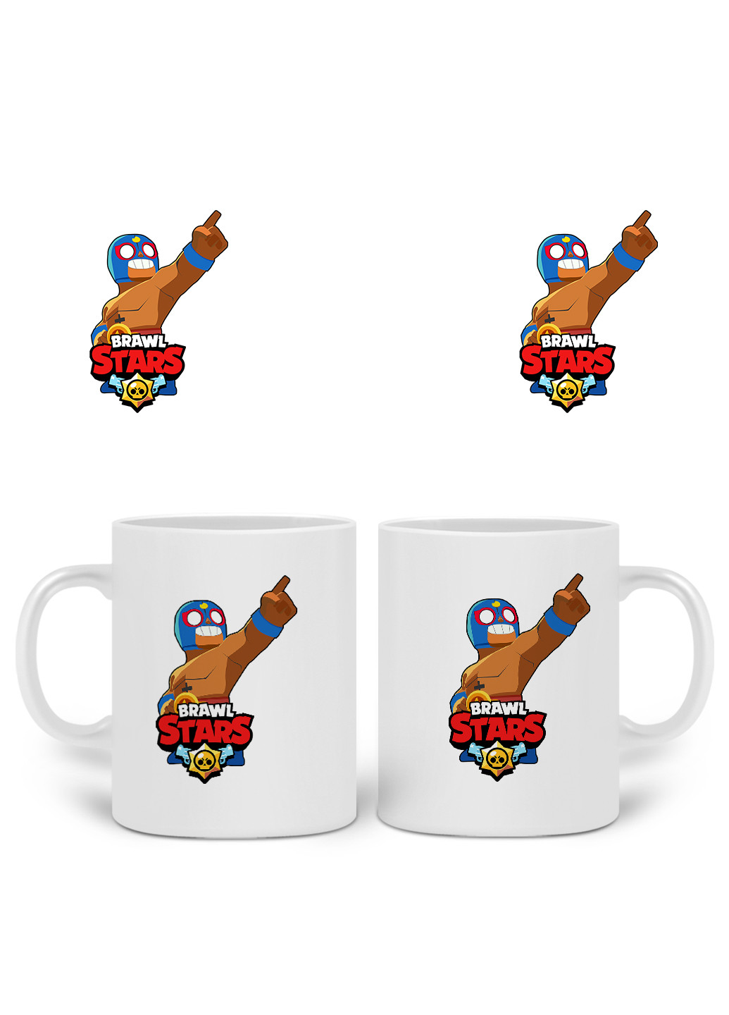 Кружка Ель Прімо Бравл Старс (El Primo Brawl Stars) 330 мл горнятко керамічне (20259-1011) MobiPrint (219777207)