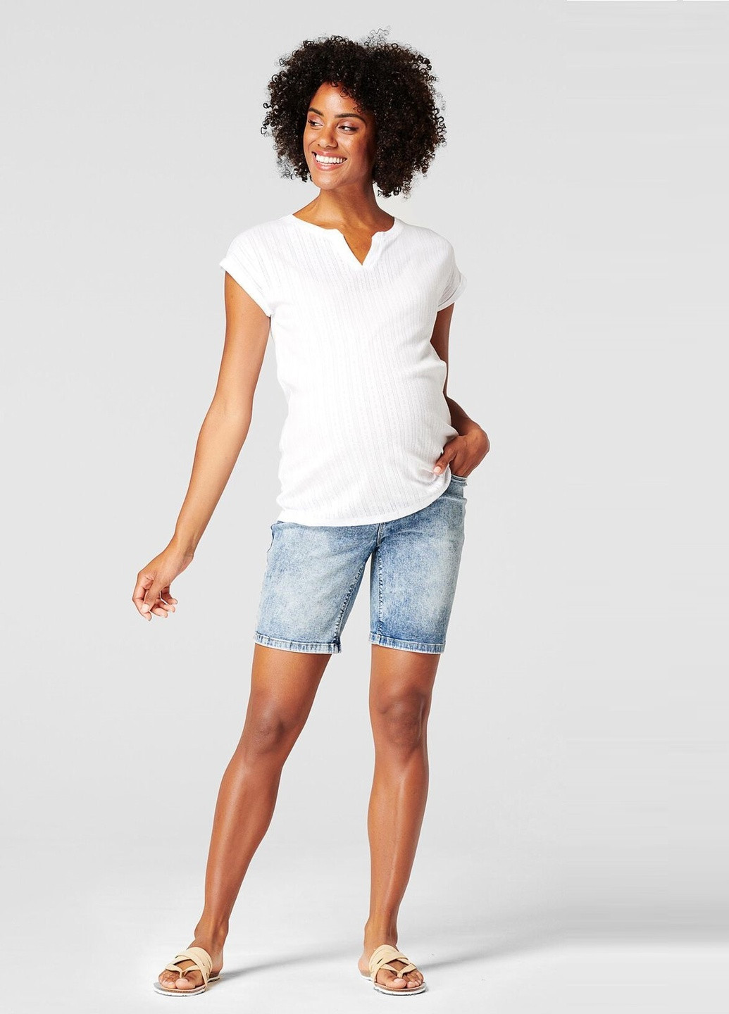 Футболка с ажурным узором для Мам Esprit - (253769619)