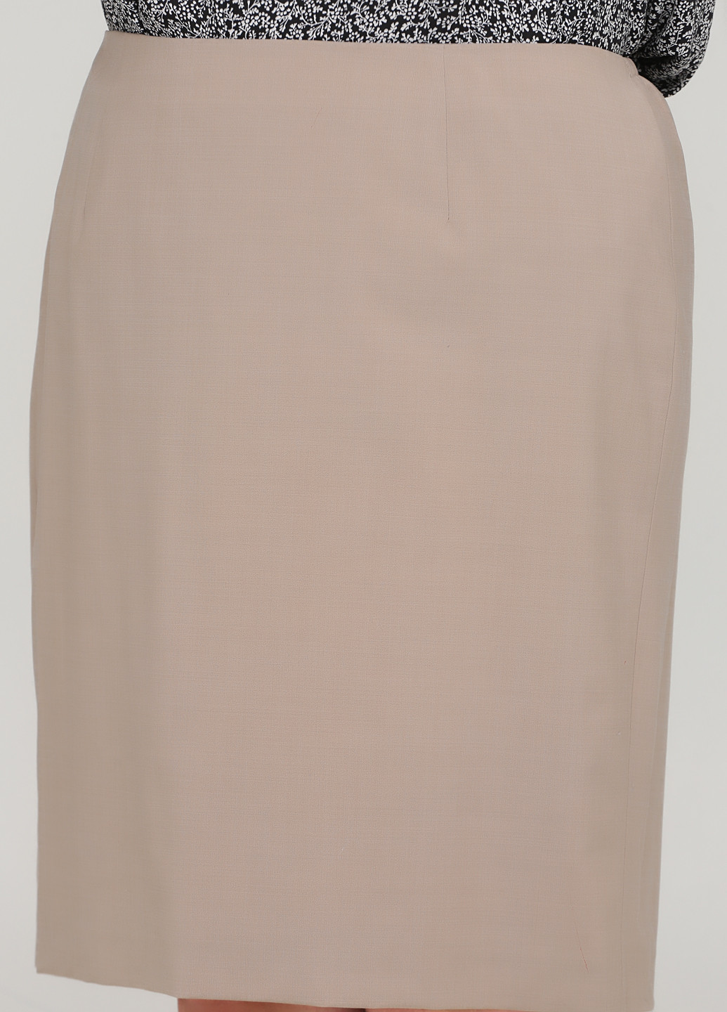 Светло-коричневая кэжуал однотонная юбка Talbots