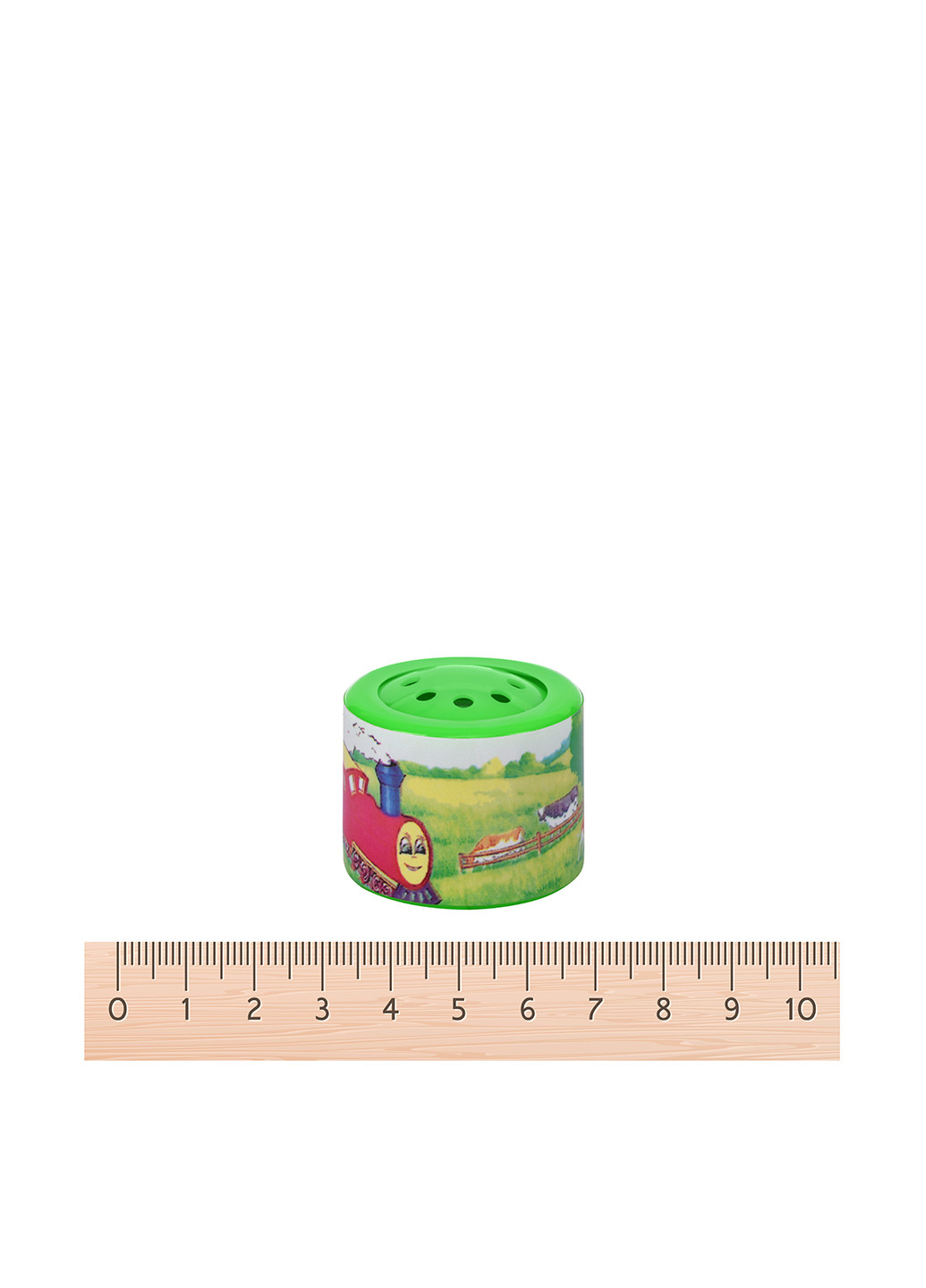 Музыкальная игрушка Звуки поезда, 3х3х3 см Goki рисунок зелёная
