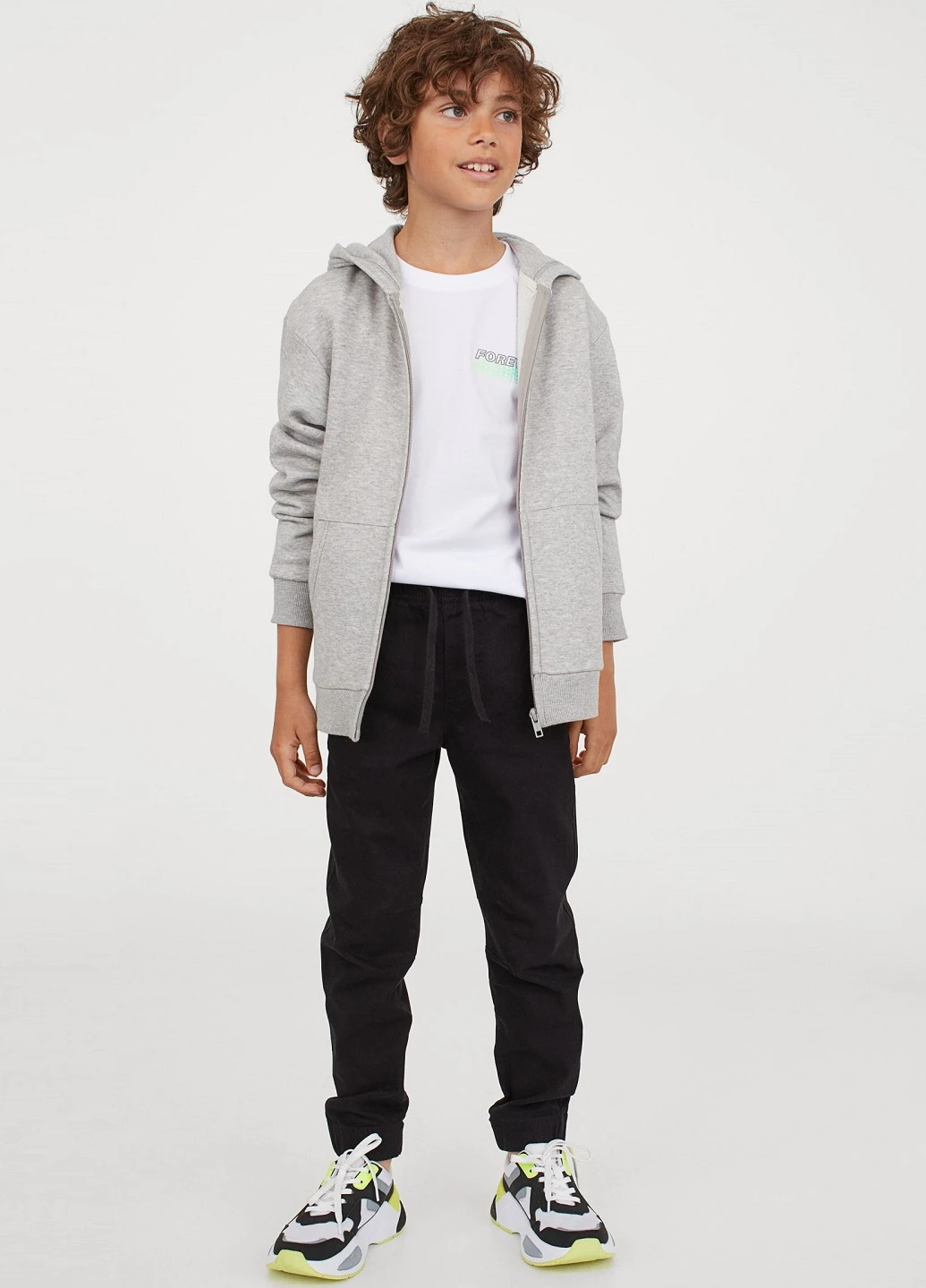 Черные кэжуал демисезонные брюки H&M