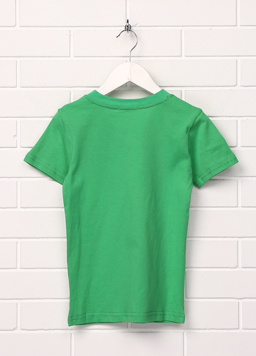 Зеленая летняя футболка с коротким рукавом Shishco