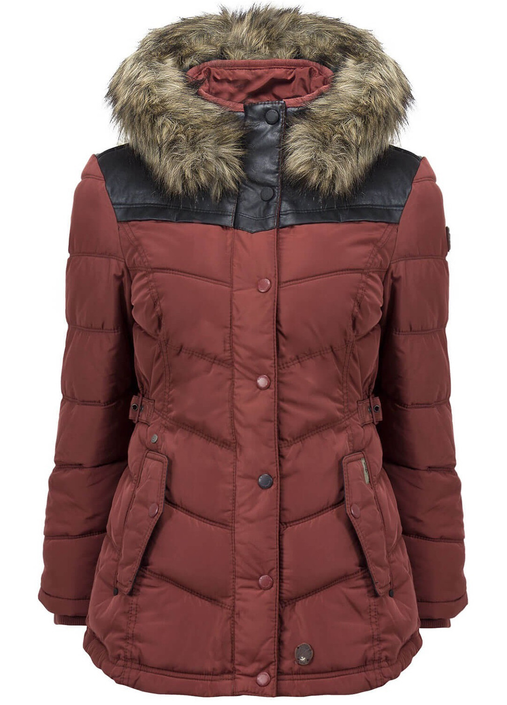 Бордовая зимняя куртка Khujo