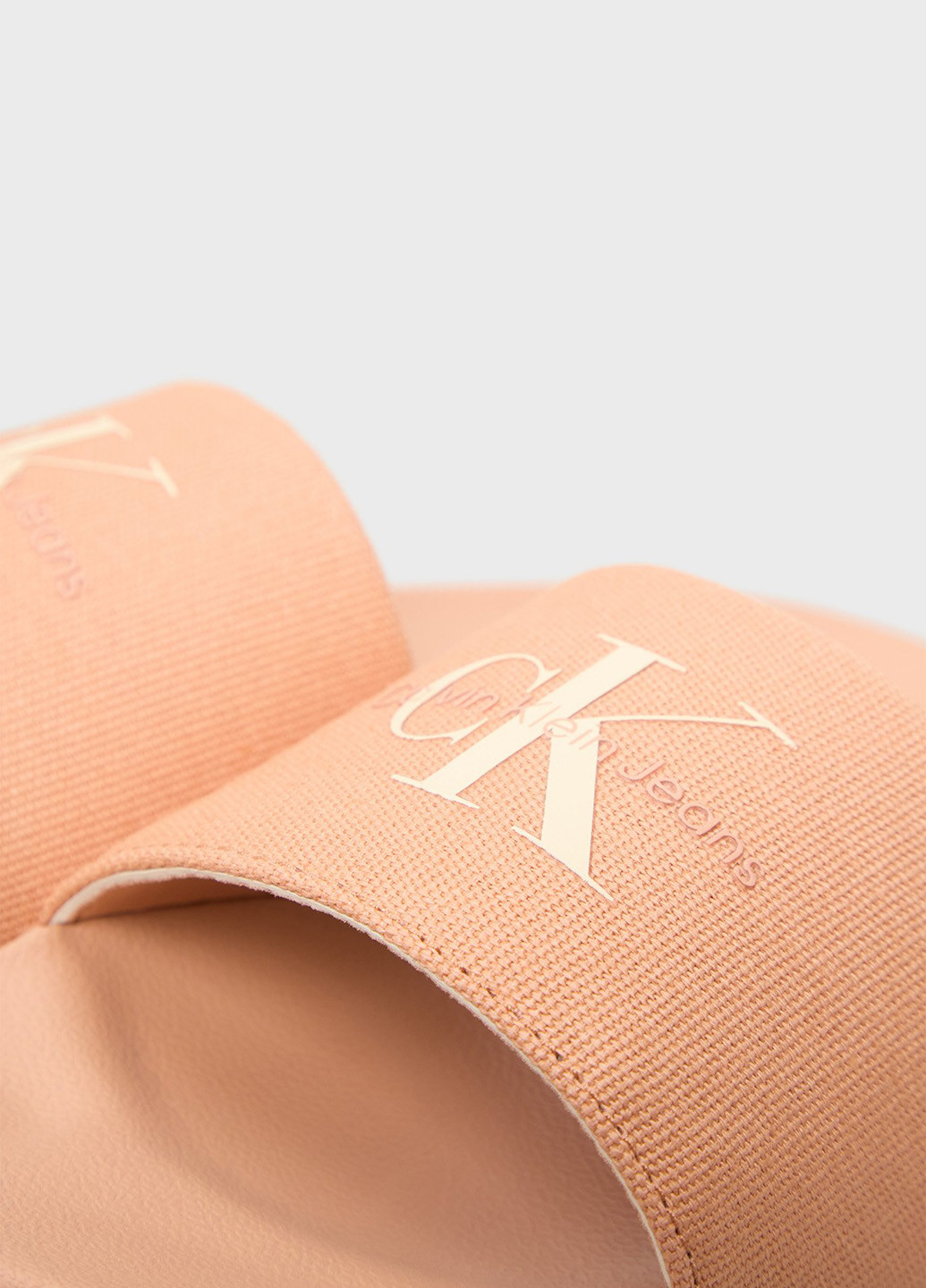 Коралловые шлепанцы Calvin Klein Jeans с логотипом