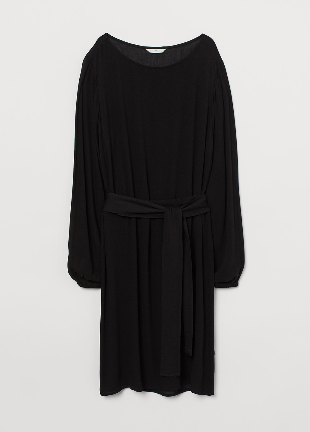 Черное кэжуал платье H&M однотонное