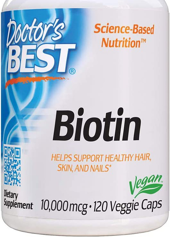 Биотин Biotin 10000 mcg 120 Veggie Caps Doctor's Best (256244617)