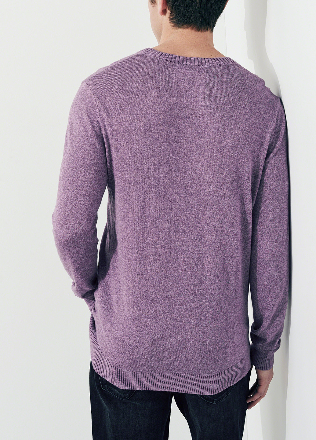 Сиреневый демисезонный пуловер пуловер Hollister