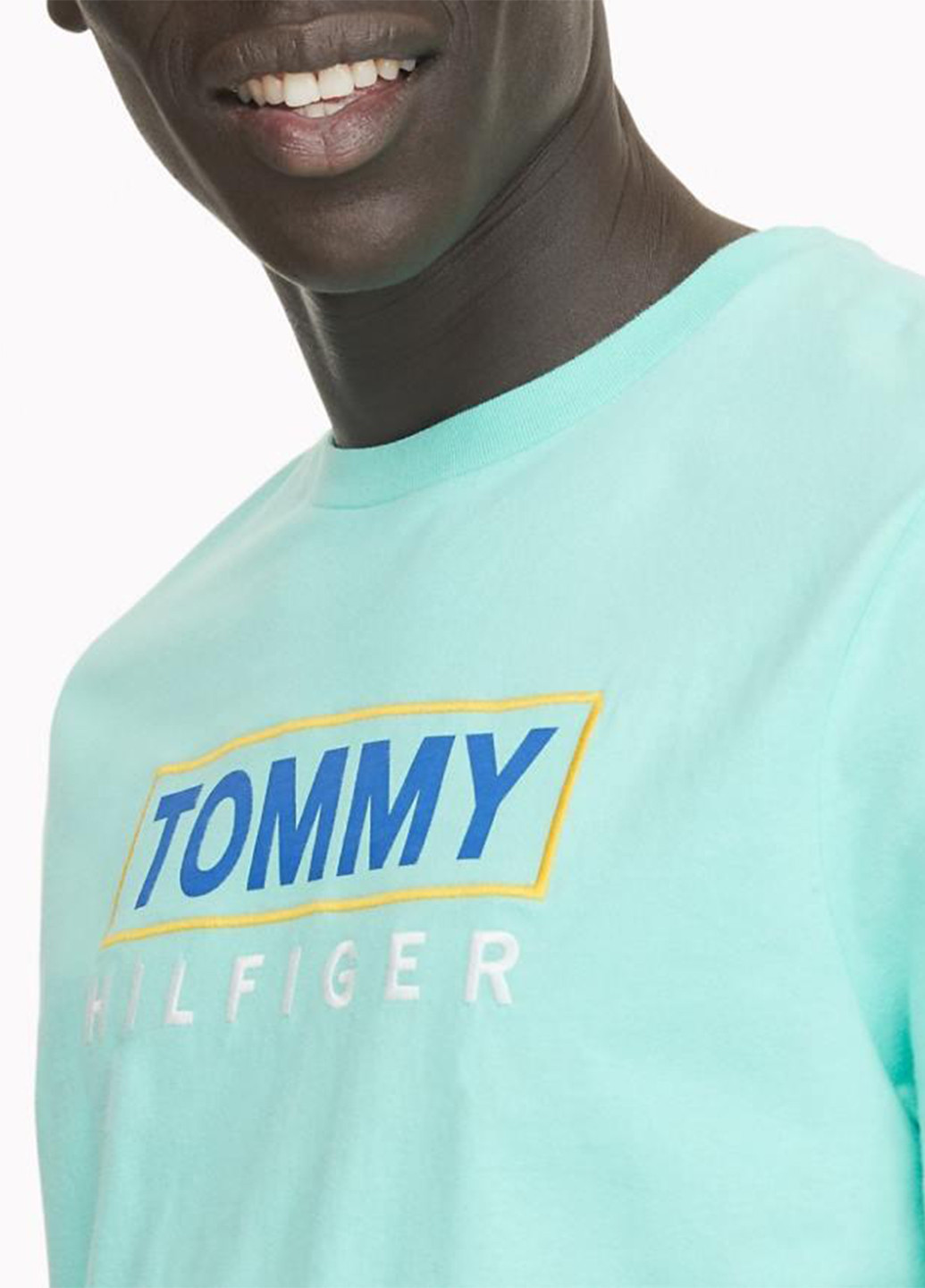 Бирюзовая футболка Tommy Hilfiger