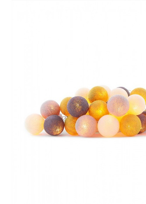 Тайская гирлянда из ниточных шариков Adore 35 шт, 5.5 м Cotton Ball Lights 402756 (252644009)