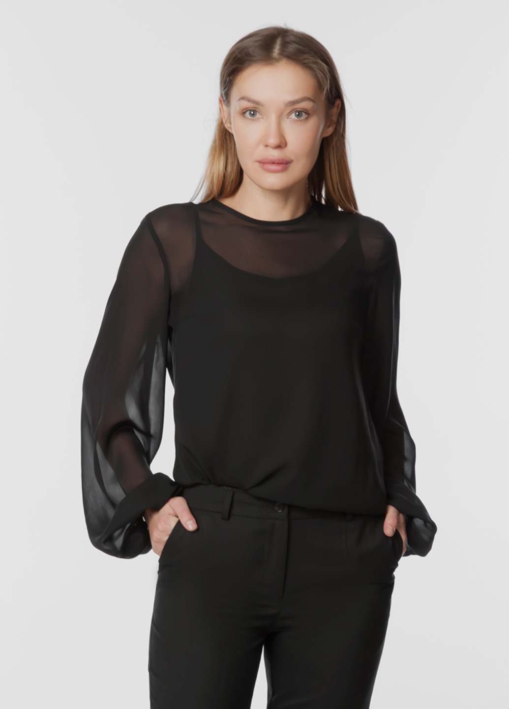 Черная демисезонная блуза женская Arber Julia 1